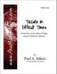 Toccata in Difficult Times Organ sheet music cover